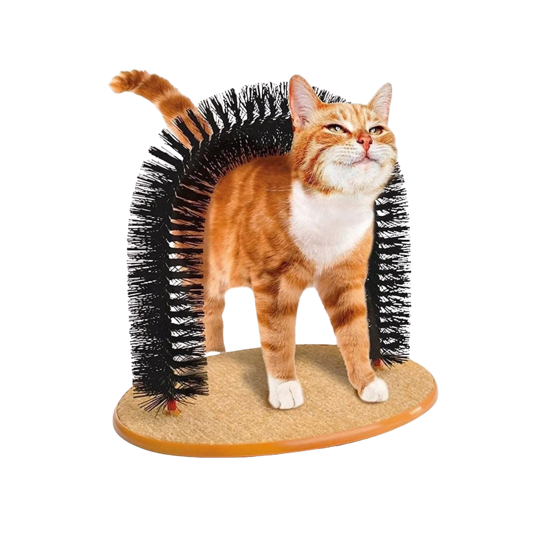 Productos Pet Huellitas (4) Rascador Para Gato Masajeador Cepillo - Image 1