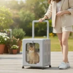 Guacal Maleta Transportador con Ruedas 360 y Asa Retráctil Plegable para Mascotas - Image 5